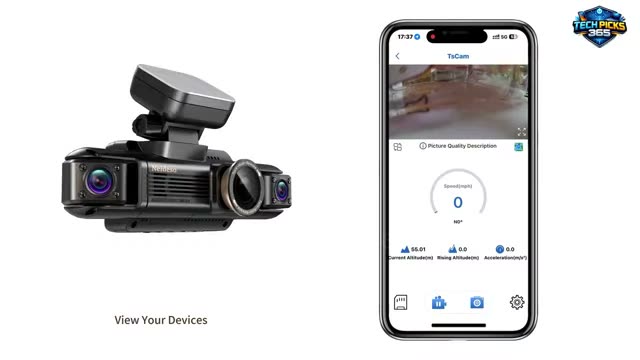 Neideso N300Pro 4K Dash Cam Front and Rear