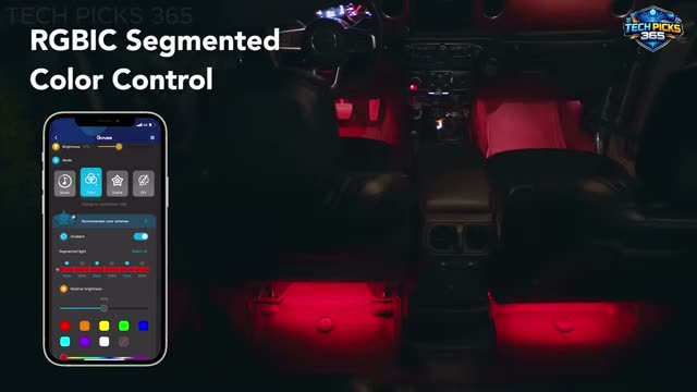 Government Car LED Strip Lights: