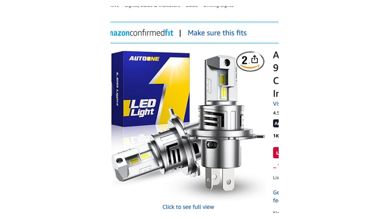 AUTOONE 9003/H4/HB2 LED Bulbs